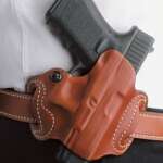 DESANTIS MINI SLIDE HOLSTER - OWB RH LTHR FOR GLOCK 20/21 TN