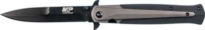 Smith & Wesson S&Amp;W Knife M&Amp;P Dagger 4" Blade - Black/Fde W/ Pocket Clip OEM Part