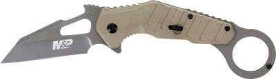 Smith & Wesson S&Amp;W Knife M&Amp;P Extreme Ops 3" - Karambit Spring Assist Fde OEM Part