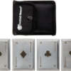Smith & Wesson S&Amp;W Bullseye Throwing Cards - 4-Pack Ss Laser Etched W/Shth OEM Part