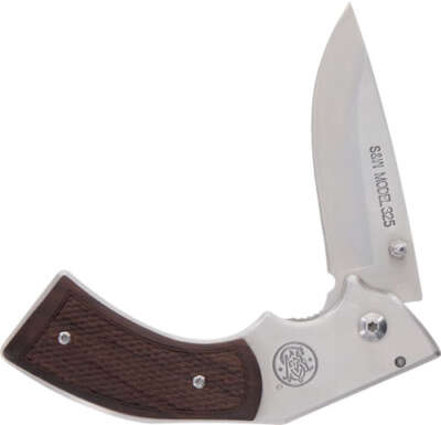 Smith & Wesson S&Amp;W Knife Model 325 Revolver - Knife 3" Folder W/Wood Grips OEM Part