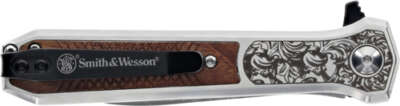 Smith & Wesson S&Amp;W Knife Unwavered Spring Ast - 3.5" Ss/Rosewood Engrv Dagger OEM Part
