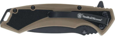 Smith & Wesson S&Amp;W Knife Extreme Ops Spring - Ast 3.25" Black/Poly Grip OEM Part