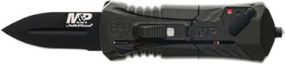 Smith & Wesson S&Amp;W Knife M&Amp;P Otf 1.9" Aus-8 - Spear Point W/Safety Black OEM Part
