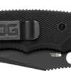 SOG KNIFE SEAL XR BLACK CRKTE - 3.9" PLN EDGE FLDR BLACK USA
