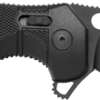 SOG KNIFE SEAL XR BLACK CRKTE - 3.9" PLN EDGE FLDR BLACK USA
