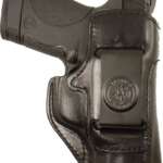 DESANTIS INSIDE HEAT HOLSTR RH - IWB LTHR FOR GLOCK 19/23/33 BL