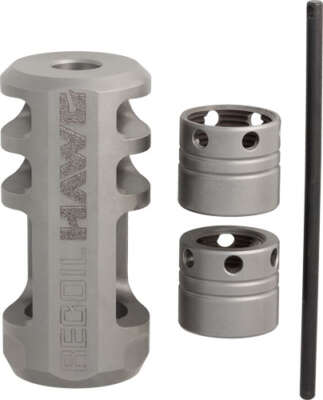 Browning Recoil Hawg Muzzle - Brake Silver Collars &Amp; Tool