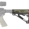 HOGUE AR-15 COLLAPSIBLE STOCK - OD GREEN RUBBER MIL-SPEC