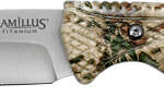 CAMILLUS MASK FIXED BLADE - 4" SS DROP POINT BLADE CAMO