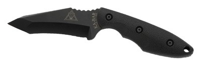 Ka-Bar Tdi Hinderer Hell Fire - Knife 3.5625" W/Sheath Black