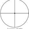 SIGHTRON SCOPE SII 36X42 - .125 DOT TARGET KNOBS 1" MATTE