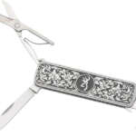 Browning Knife Morgan Folder - Multi Function Scroll Engraved