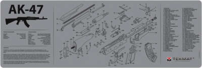 Tekmat Armorers Bench Mat - 12"X36" AK-47 Grey