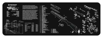 Tekmat Armorers Bench Mat - 12"X36" Ruger Mini-14