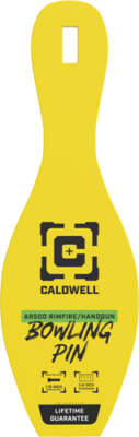 Caldwell Ar500 Rimfire Bowling - Pin Target 1/4" Yellow