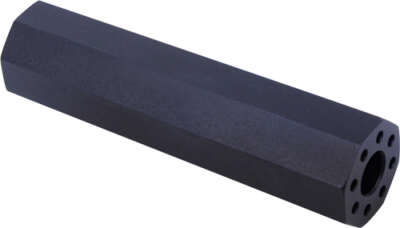 GUNTEC AR15 FAKE SUPPRESSOR - 4.5" 1/2X28 THREADS BLACK