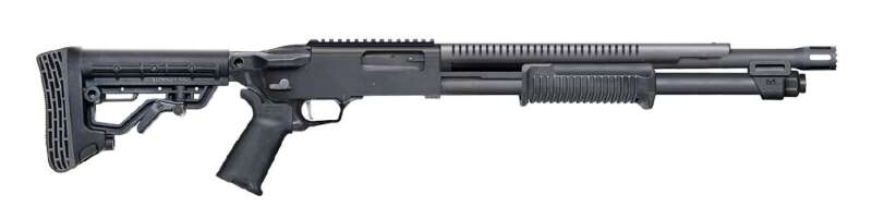 MOSSBERG 590R 12/18.5 6+1 BLK BREACHER