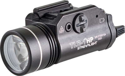 STREAMLIGHT TLR-1 HP GUN LIGHT - W/RAIL MOUNT WHITE LED BLACK