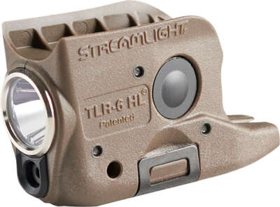 STREAMLIGHT TLR-6 HL FDE LIGHT - LED/RED LASER FOR GLOCK 42/43