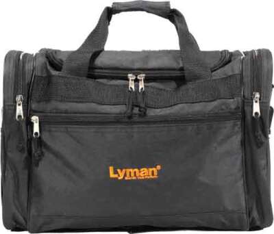 LYMAN HANDGUN RANGE BAG – BLACK NYLON W/CARRY STRAP