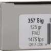 UNDERWOOD 357 SIG 125GR FMJ FN - 50RD 10BX/CS