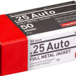 Aguila 25 ACP 50gr FMJ-RN - 50rd 20Bx/Cs
