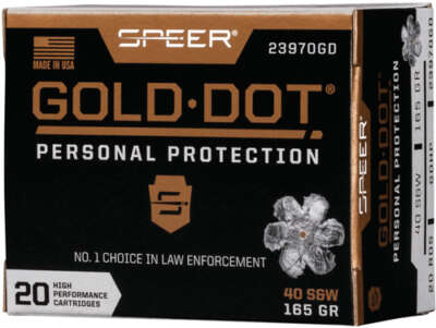 Speer Gold Dot 40 Sw 165gr - Gdhp 20rd 10Bx/Cs