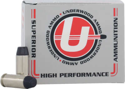UNDERWOOD 10MM 220GR HARD CAST - LEAD-FN 20RD 10BX/CS