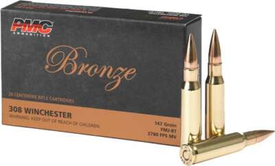 PMC 308 WIN 147GR FMJ-BT - 20RD 25BX/CS