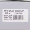 UNDERWOOD 460 SW MAG 300GR - XTP JHP 20BX/10CS