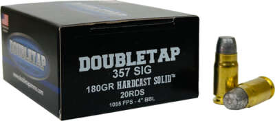 Doubletap 357 Sig 180gr Wfngch - Hardcast Solid 20rd 50Bx/Cs