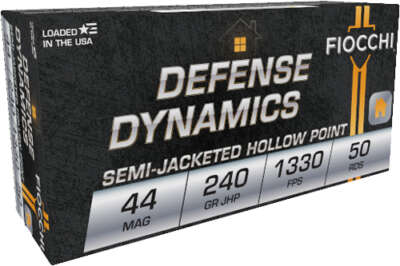 FIOCCHI 44 REM MAG 240GR JHP - 50RD 10BX/CS
