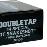 Doubletap 44 Spl Snake Shot - 20rd 50Bx/Cs