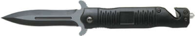ABKT BLACK STILETTO ASSISTED - OPENER 3.5" BLADE W/BREAKER