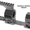 AUDERE SCOPE MOUNT ADVERSUS - 30MM 20MOA HIGH BLACK