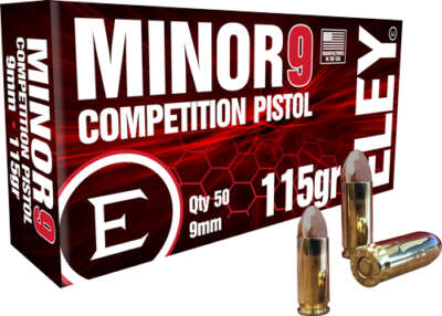 Eley Minor 9 Competition 9mm - 115gr FMJ 50rd 20Bx/Cs