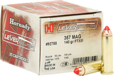 Hornady LEVERevolution .357 Magnum 140gr FTX 25rd