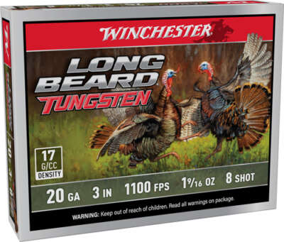 WINCHESTER LONG BEARD TS17 - 20GA 3" 1-9/16OZ #8 5RD 10BX/C