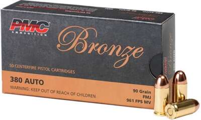 PMC 380 ACP 90GR FMJ - 50RD 20BX/CS