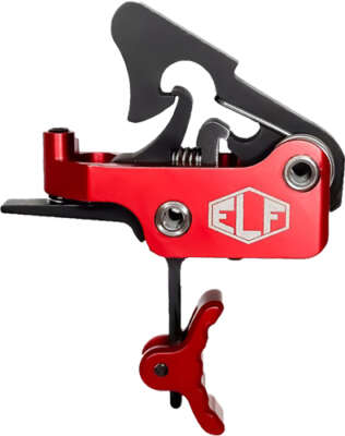 Elftmann Trigger Apex Pro AR - Pltfrms Curved 2.75-7Lbs Red