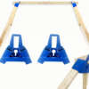 Bash Target Steel Target Stand - Ar500 Horizontal Sawhorse Styl