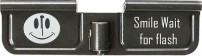 BATTLE ARMS LASER ENGRAVED - DUST COVER SMILE WAIT FR FLASH