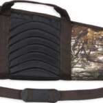 Bulldog Pinnacle Rifle Cse 44" - Camo/Black Leather/Brown Trim