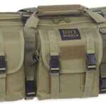 Bulldog 37" Single Tactical Cs - 3 Large Accessory Pockets Grn