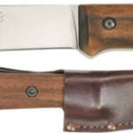 Ka-Bar Becker Kephart Knife - 5.12" Bld Wlnt Hndle Lthr Shth