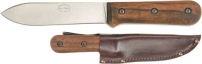Ka-Bar Becker Kephart Knife - 5.12" Bld Wlnt Hndle Lthr Shth