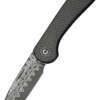 CIVIVI KNIFE ELEMENTUM SLIP - JOINT 2.9" CRBN FBR/DAMASCUS