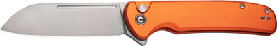 Civivi Knife Chevalier Ii 3.4" - Orange Aluminum/Satin Bttn Lk