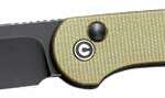 Civivi Knife Elementum 3.47" - Olive Micarta/Black Stnwash